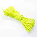 Neon yellow braided nylon rope roll for DIY bracelets and charms on white background - 5mm / Fluorescent Green