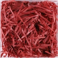 Dark red shredded raffia paper for gift box filler with crinkled decorative texture - Burgundy