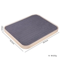 Champagne gold jewelry display tray with grey velvet slots for rings and earrings - Rectangular Multi-hole Tray / Gray