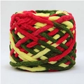 Hilo de chenilla grueso rojo amarillo verde mezclado para proyectos de punto y tejido DIY - Amarillo Rojo Verde (39)