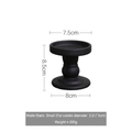 Matte black Roman column glass candle holder for 2.2 to 7.5cm candles, 8.5cm height - Matte Black Small