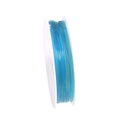 Blue elastic crystal string for DIY beaded bracelets on a white plastic spool - 0.6mm 15m/Roll / Light Blue