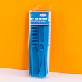 8-piece blue plastic hair comb set in transparent packaging box for hair styling - 8-piece Set / Blue