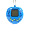 Klassische blaue herzförmige elektronische virtuelle Haustier-Spielkonsole mit Kette - Blau