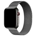 Space gray Milanese loop stainless steel watch band compatible with iWatch Series - 15 Graphite / 38/40/41/42mm
