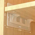 Self-adhesive transparent shelf support pegs for drill-free furniture partition mounting - 5*12cm Double Row Shelf Support (Reinforced)