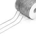 Catena a serpente in acciaio inox argento su rocchetto per creazione gioielli fai-da-te - 1,2 mm di diametro / Argento