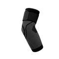 Adjustable knit ankle brace with compression strap in gray and black sports fabric - M / Elbow Support / Black