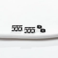 Ohrstecker mit Zahl 555 im Gothic-Stil aus schwarzem Edelstahl für einen Punk-Look - 555 Schwarz