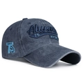Gorra de béisbol azul marino de algodón lavado con bordado Always 75 vintage - Ajustable / Azul marino