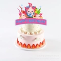 Pink axolotl themed Happy Birthday cake topper for festive party decoration - Large Cake Topper