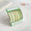 Green gradient hair band set in a box with soft texture and strong elasticity - Green System