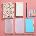 Cute yellow Maneki Neko A6 loose-leaf budget binder set with practical organizers - A6 Size/100 Sheets / Khaki Snap Button Set