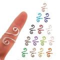 Set di 14 anelli per uncinetto a spirale colorati per guidare il filo durante la maglia - Set di 14 Colori