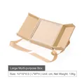 Beige double-door jewelry gift box with silk ribbon for rings and earrings - Use The Ai_info Parameter / Multi-use Box (Chinese Style Series) / Large / Off White
