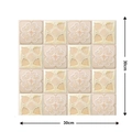 Beige 3D embossed foam wall tile sticker in vintage ornate style, size 30cm x 30cm - 554-Beige European Relief