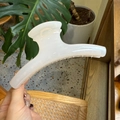 15cm creamy white translucent hair claw clip for thick hair in French style - Butterfly Back Style / Extra Large (Approx. 15cm) / Jelly White