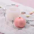 Peach-shaped silicone candle mold for DIY soap making and aromatherapy crafts - J17 Honey Peach