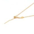 Adjustable gold stainless steel necklace with slider bead and needle-end for DIY jewelry - Sunflower / 1.2mm*45cm / Gold