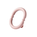 Espejo de maquillaje rosa color caramelo con marco de plástico liso para escritorio - Rosa-Redondo