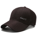Dunkelbraune Baumwoll-Baseballkappe für Herren mit silberner G SPORT-Stickerei - Verstellbar / Kaffeebraun