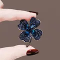 392 - Blue Crystal Four-leaf Clover