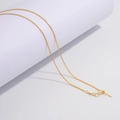 Universelle S925 Sterlingsilber Chopin-Nadelkette mit verstellbarem Stiftverschluss Gold - Gold