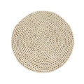 Set de table rond tressé main en paille de maïs avec texture fibre naturelle - Rond 30cm
