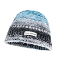 Knitted gradient bucket hat in blue and grey stripes with Love Fashion label - M (56-58cm) / Multicolor 3 (Blue Grey White Gradient)