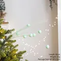 Mint green plush ball Christmas branch decoration, 82cm long tree insert ornament - Light Green Plush Ball Willow Branch