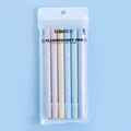 Set di 6 evidenziatori Morandi a doppia punta in tonalità pastello Macaron - Colori Morandi 6 Pezzi