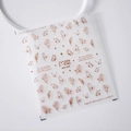 Stickers ongles vintage roses rouges et papillons MN-190 avec dos adhésif - MN-190 Rose Papillon Vintage