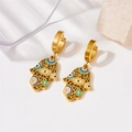 Gold|earrings / One Size