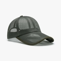 Olive green breathable full mesh baseball cap for outdoor sports and sun protection - Adjustable / Green