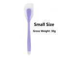 Small purple translucent silicone spatula for cake baking and cream mixing - Semi-Transparent Small Spatula / Purple