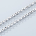 Professional silver stainless steel rolo chain with round links for jewelry making - 5mm Polished Steel Color
