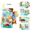 Insects theme soft baby cloth book with 3D sensory tails and colorful insect patterns - Insect Tails Crinkle (Insect Tails/2964-5)