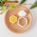 Mini snowflake cookie mold 3.5x3.6cm for Christmas fondant and baking decoration - Snowflake M