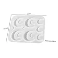 Stampo in silicone per ciondoli a luna in resina, 13x11,8 cm con spessore di 0,8 cm - Patch a Luna