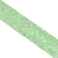 Pale green 2.5mm square cube crystal beads strand with natural gemstone textures - Chrysoprase