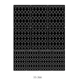 Japanese style airbrush nail art sticker stencil H-366 featuring hollow diamond patterns - H366# Rhombus Pattern