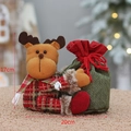 Süßes Weihnachtselch-Plüschtier mit Apfelgeschenkbeutel, perfektes Urlaubsgeschenk und Deko. - Rentier-Stil (T2220009C)