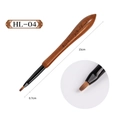 Walnut wood handle nail art brush HL-04 with 15cm length and fine synthetic bristles - Grid Pen (HL04)