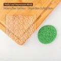 Holly leaf pattern clear fondant embossing mold for Christmas cookie decorating - SY0151-Holly Leaves