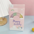 Rainbow spiral birthday candles in colorful 12-piece pack with unicorn gift box - A3 Spiral Candle