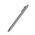 Morandi grey macaron plastic ballpoint pen with click mechanism and functional clip - Dark Green