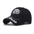 Distressed black cotton baseball cap featuring GUYS Original patch and rebel embroidery - Adjustable / Black
