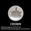 Stampo in silicone corona unicorno per decorazione torte e artigianato fai-da-te - Corona / Grigio