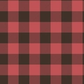 Classic red and black buffalo plaid Christmas gift wrapping paper pattern design - Red and Black Large Plaid