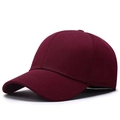 Cappellino da baseball bordeaux elasticizzato in tessuto ananas con rete e visiera - Elastico 57-58cm / Borgogna